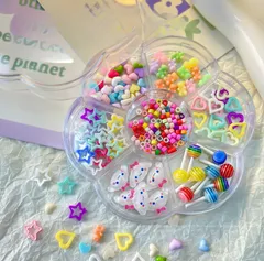 ✅【たっぷり80個以上】ゆめかわビーズセット💖推し活・ハンドメイド・親子DIYに🌈