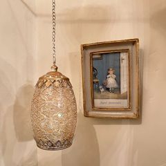 パウダーエッグLEDランタン　おしゃれなランタン　リビングやお部屋のインテリアに♪