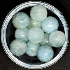 アクアマリン 19～20ｍｍ丸玉  1個売り    ☆パワーストーン スフィア
