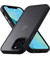 ★COSOIK iPhone 13 Pro Max 用 ケース 耐衝撃 滑り止め 指紋防止 米軍MIL規格 マット仕上げ ストラップホール付き SGS認証 黄変防止 耐久性 カバー  13 Pro Max 用 6.7 インチ ケース マットブラック