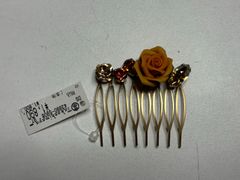 ヘアーコーム　新品　オレンジバラ