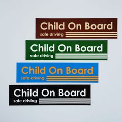 再販【送料無料】CHILD ON BOARD　子供が乗っています　マグネット　スリーライン