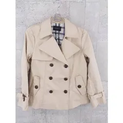 ◇ JUSGLITTY ジャスグリッティー ショート丈  トレンチ コート 1 ベージュ レディース  【1002796976766】のサムネイル