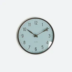 【新品】【1点販売】ARNE JACOBSEN[アルネ・ヤコブセン] Wall Clock Station Royal Blue 210mm[壁掛け時計 スイープ デンマーク　北欧　シンプル インテリア 贈り物 プレゼント ギフト]のサムネイル