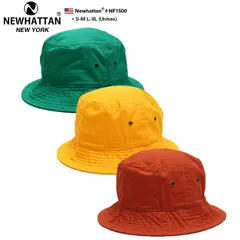 NEWHATTAN ハット メンズ レディース 春夏秋冬用 全3色 大きいサイズ ニューハッタン 帽子 hat バケットハット バケハ おしゃれ かっこいい ぼうし 無地 シンプル 無地ハット ハット無地 b系 ヒップホップ ダンス メール便 NF1500