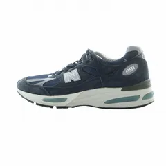 ニューバランス NEW BALANCE 991 v2 スニーカー シューズ 靴 ロゴ スエード 英国製 US9.5 27.5cm 紺 ネイビー U991NV2 /MQ