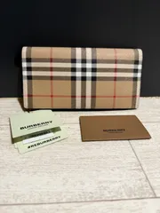 【未使用品】バーバリー　ヴィンテージチェック　長財布　メンズ 　ウィメンズ