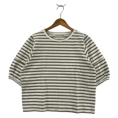 B:MING LIFE STORE by BEAMS ビーミングバイビームス ボーダー 五分袖カットソー sizeONE SIZE/ホワイト×ブラウン