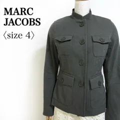 MARC JACOBS マークジェイコブス スタンドカラー ミリタリージャケット カーキ ウール混 4サイズ M相当
