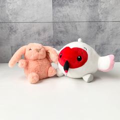 ぬいぐるみ まとめ売り トッキッキぬいぐるみトキ うさぎトキメキ新潟国体 地域限定 新潟限定 白 オレンジ モコモコ お手玉 おすわり 動物シリーズ