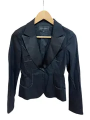 Z1561【美品】JILLSTUART ジルスチュアート　テーラードジャケット　ラメストライプ　ブラック　レディース　サイズS