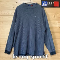 le coq sportif golf collection ルコックスポルティフ ゴルフコレクション ストライプ 長袖 シャツ