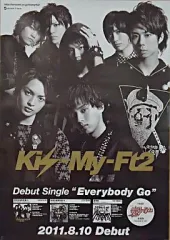 【中古】ポスター(男性) B2ポスター Kis-My-Ft2 「CD Everybody Go」 先着購入特典