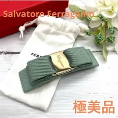 ⭐️極美品　サルバトーレフェラガモ バレッタ ダークブラウンゴールド ヴァラ Amazon.co.jp: [フェラガモ]バレッタ アクセサリー レディース