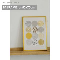 【50x70cm】A.P.J. | フィットフレーム | アルミ額縁 | 50x70cm (gold) 500x700mm 金 ゴールド シンプル アルミパネル ポスターフレーム アルミ製 おすすめ おしゃれ かっこいい 人気 インテリア 額縁 壁掛け