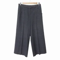 ザラ ZARA パンツ スラックス ワイド グレンチェック  M グレー