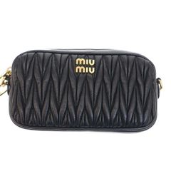 MIU MIU チェーンミニハンドバッグ 黒ミュウミュウ - メルカリ