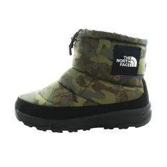 ザノースフェイス THE NORTH FACE ヌプシ ブーティ ウォータープルーフ スノーシューズ ショートブーツ 迷彩柄 カモフラ ロゴ US9 27cm カーキ NF52271 ■GY18 /MQ