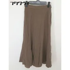 ◇ URBAN RESEARCH ROSSO リネン混 サイドジップ 膝下丈 フレア スカート サイズ36 ブラウン レディース  【中古】 【1202030004679】のサムネイル