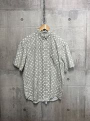 90s OLD STUSSY モノグラム 総柄シャツ LV LOUIS VUITTON パロディ　サンプリング　monogram 8ボール　80s