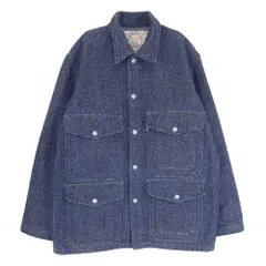 EVISU エヴィス 1155 TWEED HUNTING JACKET ツイード ハンティング ジャケット ネイビー系 38【中古】のサムネイル