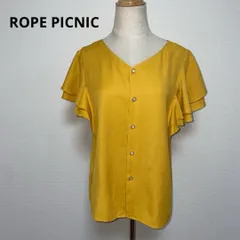 ROPE PICNIC ロペピクニック フリル袖 シャツ 40 おしゃれ 薄手