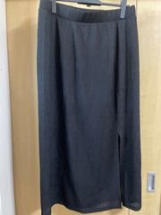 ロングスカート　スリット　黒