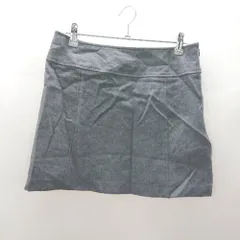 ◇ ⊇ MISCH MASCH ミッシュマッシュ ウール ミニ 台形 スカート サイズM グレー系 レディース E  【1409240047193】
