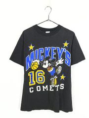 古着 90s USA製 Disney Mickey アーチ ナンバリング バスケ