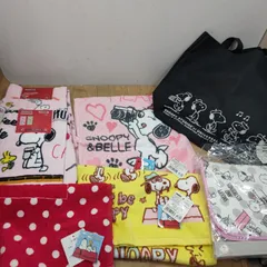 S94280 スヌーピー SNOOPY 7点セット フェイスタオル ハンドタオル バッグ 吸水マット 雑貨 まとめ