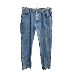 Wrangler デニムパンツ W38 ラングラー ビッグサイズ ブルー コットン メキシコ製 古着卸 アメリカ仕入 コットン 2502-848