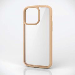 iPhone 15 Pro Max TOUGH SLIM LITE フレームカラー 背面ガラス (カフェオレ)