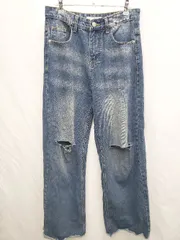 ◇ RESSACA レサーカ ダメージ加工 ジーンズ デニム パンツ サイズS ブルー系 メンズ P  【1406110008629】