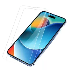 【2枚セット】iPhone 14 pro max用 ガラスフィルムPukeninアイフォン14プロマックス 抗菌 強化ガラス 保護フィルム 2.5D 14pro max画面 シール 液晶保護 シート 【硬度9H 日本製旭硝子 高透過率 飛散防止 0