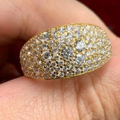 18K 750 パヴェダイヤ　リング　1.63ct　7.5g 約14.5号