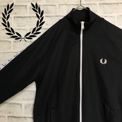 レディース☆フレッドペリー　トラックジャケット　美品　黒色　月桂樹　サイズM Track Jacket(S W90：BLACK / LAUREL WREATH GREEN): | FRED