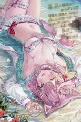 【中古】ポストカード 博衣こより 直筆サイン＆箔押し複製メッセージ入りももこ描き下ろしポストカード 「バーチャルYouTuber ホロライブ 博衣こより 誕生日記念2024 誕生日記念フルセット」 購入特典