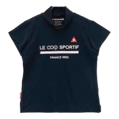サイズ：M LE COQ GOLF ルコックゴルフ  ハイネック 半袖Tシャツ  ブラック系 [240101507804] ゴルフウェア レディース ストスト