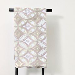 新品・仕立て上がり】袋帯 紫 ラベンダー 全通 ポリエステル 古典 kb6  