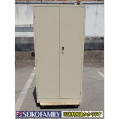 （中古）（一部地域送料無料）生興(株) 両開き書庫５段 鍵付 ナチュラルグレー G-N360 オフィス収納 書庫 本棚 学校 病院 F-HB-524-0520A