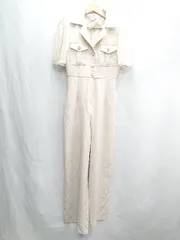 ◇ ⊂ ◎ ruhot 半袖 オールインワン サイズ表記なし ベージュ レディース E  【1502180007460】