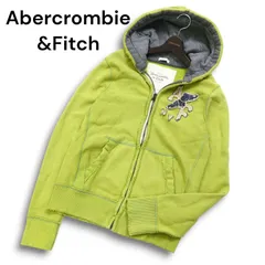 Abercrombie&Fitch アバクロンビー＆フィッチ ダメージ加工★ 裏起毛 スウェット ジップ フーディー パーカー Sz.M メンズ