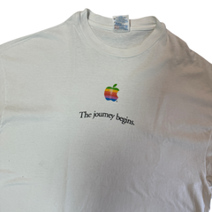 90s Apple Tシャツ XLサイズ アップル レインボーロゴ IT企業Tシャツ アドバタイジング マッキントッシュ コンピューター パソコン Vintage ビンテージ ヴィンテージ テック企業
