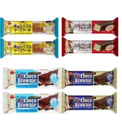 ブルボン 濃厚チョコブラウニー 濃厚チョコブラウニーリッチミルク 濃厚トリプルチーズケーキ シルベーヌバー 4種セット 各2個 計8個セット
