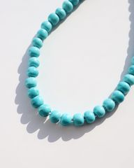 turquoise blue chunky beaded vintage necklace ターコイズ ブルー チャンキー ストーン ビーズ vintage ネックレス