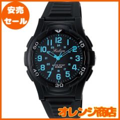 [シチズン Q&Q] 腕時計 アナログ 防水 ウレタンベルト VP84-852 メンズ ブラック ブルー