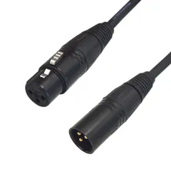 【特価セール】F-Factory マイクケーブル 2M オス-メス XLR ケーブル 2m XLR/キャノンプラグ(オス) - XLR/キャノンプラグ(メス) 延長ケーブル 2m XLRバランス接続 3ピンマイクロフォンケーブル キャノンケーブル FNT-XE