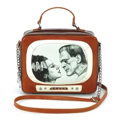 【SPOOKYVILLE CRITTERS】FRANK & BRIDE IN VINTAGE TV X BODY BAG IN VINYL / ショルダーバッグ
