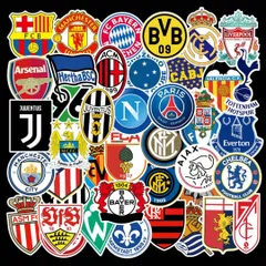 50枚 サッカーステッカー サッカーチームシール サッカークラブ防水シール VFG