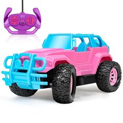 Hymaz ラジコンカー 車おもちゃ こども向け 1/20 オフロード 電動RCカー リモコンカー 初心者向け プレゼント 贈り物 クリスマス 子供の日 祝い (ピンク)